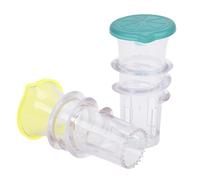 Luocute Presse-citron, 2 Pièces en PP de qualité Alimentaire, Petit Presse-citron avec Filtre intégré, Conception à Dessus à Vis et Transparent et Facile à Nettoyer pour les Boissons