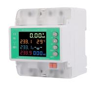 Luocute Protecteur de Compteur D'énergie triphasé, Télécommande Intelligente WiFi 100 A avec Protection contre les Surintensités, les Surtensions et les Sous-tensions, pour Stations de