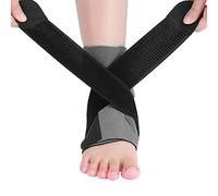 Luocute Protège-Cheville, Attelle de Cheville en Néoprène Gris avec Plaque de Pression en PE et Maille Respirante pour L'entraînement Sportif et l'activité Quotidienne (1PC)