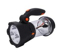 Luocute Radio à Manivelle Auto-alimentée avec Lampe de Poche LED | Radio D'urgence FM, Boîtier étanche, LED Lumineuse et Lampe de Camping, Poignée Pliable pour le Camping, Alarme SOS et