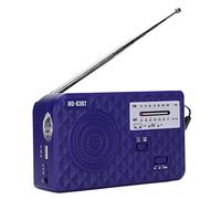 Luocute Radio à Manivelle, Radio Météo d'urgence Multifonctionnelle avec AM FM NOAA, Lampe de Poche 1LED, Son D'alarme, Dragonne, énergie Solaire