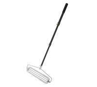 Luocute Râteau Piège à Sable, Râteau de Bunker en Acier Inoxydable 304 avec Poteau Rétractable en Alliage D'aluminium et Poignée en EVA, pour Saut en Longueur, Terrains de Baseball,