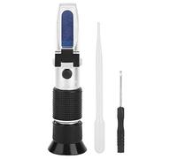 Luocute Réfractomètre Portatif 0-50%, Précision RHB-50ATC | Compensation Automatique de la Température Compatible avec les Tests de Jus de Vin, Aluminium pour Utilisation sur le