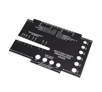 Luocute Règle D'identification de Pointe de Taille d'arbre de Golf Multiple, Règle de Modèle de Mesure de Diamètre Intérieur d'arbre de Golf Multifonction en Aluminium Robuste