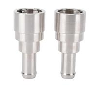 Luocute Remplacement du Connecteur de Tuyau de Liquide de Refroidissement, Connecteur de Chauffage CVC Anti-fuite en Acier Inoxydable avec Joints Toriques et Pinces Intégrés