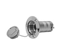 Luocute Remplisseur de Pont de Carburant Marin 1,5 Pouces, Acier | Compatible avec les Réservoirs de Gaz de Bateau, Yacht, Camping-car, Ouverture de 38 Mm de Diamètre, Finition Polie Miroir,
