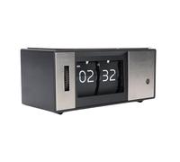Luocute Retro Numérique Mécanique Inverse à la Baisse avec Lumière Chaude, Horloge de Table à Revers Automatique, Lumière LED, Batterie, 12 Heures pour la Décoration du Bureau à