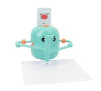 Luocute Robot de Dessin éducatif, Péage d'apprentissage Interactif pour Les Enfants de 3 à 9 Ans avec 100 Cartes de Mots et 16 Stylos de Couleur, Développement Artistique
