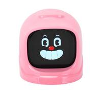 Luocute Robot D'expression Amusant pour Tableau de Bord de Voiture, Compagnon émotionnel, Ornement de Console Centrale avec Base Magnétique pour Expressions émotionnelles (Pink)