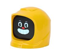 Luocute Robot D'expression Amusant pour Tableau de Bord de Voiture, Compagnon émotionnel, Ornement de Console Centrale avec Base Magnétique pour Expressions émotionnelles (Yellow)