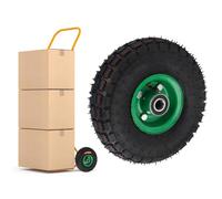 Luocute Roue de Rechange Gonflable en Caoutchouc de 10 Pouces (4.10/3.50-4), Fabriquée en Caoutchouc pour Chariot de Jardin et Brouette (6204), capacité de Charge de 250 kg.