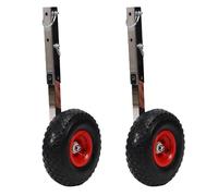 Luocute Roues de Lancement de Bateau Gonflable, Roues de Lancement de Bateaux, Kit de Transom Amovible de 600 Lbs à capacité Amovible Lancement de Dolly avec Broches à Libération