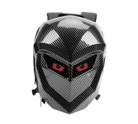 Luocute Sac à Dos de Moto LED, écran Couleur Programmable de 17 Pouces, Sac de Casque Rigide de 20 L avec Matériau 3D étanche à L'eau pour L'équitation