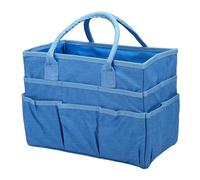 Luocute Sac de Rangement Artisanal, Fourre-tout de Rangement pour Couture et Arts avec 10 Poches et Tissu Oxford Imperméable pour Fournitures de Bureau pour Enseignants, Outils de (BLUE)