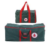 Luocute Sac de Rangement pour Arbre de Noël, Ensemble de 2 Pièces de 7,5 Pieds, Sacs de Rangement pour Arbre de Noël avec Tissu Oxford Imperméabilisant à Double Fermeture éclair, pour