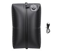 Luocute Sac Sous Vide de Voyage Réutilisable, Sac de Compression Pliable de 20 L avec Pompe Intégrée pour Vêtements et Rangement, Gain de Place pour les Voyages, le Camping et la (grille noire)