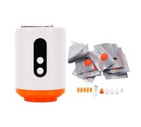 Luocute Scelleuse sous Vide électrique Portable, Pompe USB C Rechargeable avec Aspiration de 4000 Pa et Débit de 180 L/Min, pour Un Rangement Peu Encombrant des Couvertures de Vêtements,