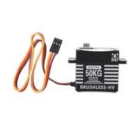 Luocute Servo sans Balais, Servo Numérique étanche à Couple élevé de 50 Kg, Engrenage Entièrement Métallique avec Boîtier en Aluminium pour Voiture sur Chenilles 1/8 1/10 RC