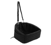 Luocute Siège de Booster pour Chien, Siège élevé D'auto pour Animaux de Compagnie pour Petits Chiens Moyens de Moins de 35 LB avec Sangle de sécurité, Poches de Rangement, Couvercle (1)