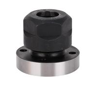 Luocute Siège de Mandrin Excentrique, Couloir Minimisant le Siège de Mandrin, Portefeuille en Acier Inoxydable Robuste pour Central D'usinage du, avec Plaque de Bride, pour Broyage