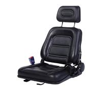 Luocute Siège Réglable Universel de Chariot élévateur avec la Ceinture de sécurité D'appui-tête de Dossier Réglable Siège Ergonomique de Tracteur pour la Faucheuse de (sans Accoudoir)