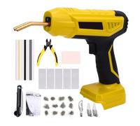 Luocute Soudeur en Plastique de 200W, Kit de Soudage en Plastique de 2 en 1 avec Affichage électrique et Réglage du Temps, Kit de Réparation de Carrosserie Automatique à Batterie pour la (YELLOW)