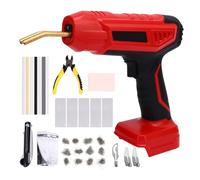 Luocute Soudeur en Plastique de 200W, Kit de Soudage en Plastique de 2 en 1 avec Affichage électrique et Réglage du Temps, Kit de Réparation de Carrosserie Automatique à Batterie pour la (rouge)