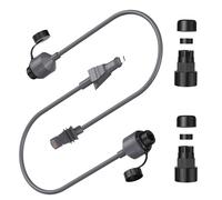 Luocute SPX PLIGE to RJ45 Adaptateur de Câble Féminin pour Routeur Plat Haute Performance, Taux de Transfert de 1200 Mbps, 22 Pouces, Niveau de Preuve d'eau IP68, Injecteur PoE avec RJ45