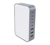 Luocute Station de Chargeur USB 200 W, Hub de Charge Rapide à 8 Ports avec 2 Ports PD de 100 W pour Plusieurs Appareils, Base en Forme de U, Protection Contre Les Surtensions, Compatible (Prise UE)