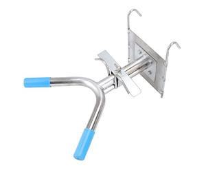 Luocute Support de Castration de Porcelets en Acier Inoxydable, Double | Pour une Utilisation dans une Ferme D'élevage, Joints Soudés Robustes, Antirouille, Support Fixe Mural, Opération par une
