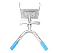 Luocute Support de Castration pour Porcelets, Support de Castration Mural en Acier Inoxydable avec Double Crochet pour Une Fixation Stable dans Les Fermes D'élevage, Kit de Porc en Acier
