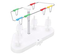 Luocute Support de Fil de Bobine adapté pour Surjeteuse, Machine à Coudre 14HD854 S0100, Support Trapézoïdal Multifonctionnel à 4 Fils, Mobile et Réglable en Hauteur