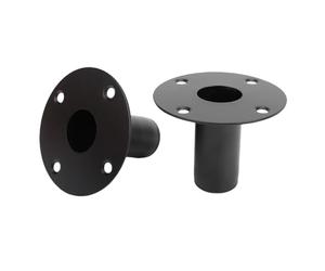 Luocute Support de Haut-Parleur, Adaptateur de Montage en Fer 4,21x4,21x3,27 Pouces pour Configuration PA DJ, Support de Poteau de Haut-Parleur Polyvalent