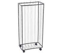 Luocute Support de Rangement pour Balles de Garage, Chariot à Balles de Sport Roulant de Grande capacité avec Sangles Extensibles et 4 Roues Silencieuses, pour Basket-Ball, Football,