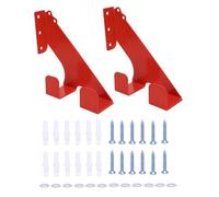 Luocute Support de Tronçonneuse, Paquet de 2 Supports Muraux Robustes avec Revêtement en Caoutchouc Orange et Large compatibilité, Organisation D'atelier de Hangar de Garage