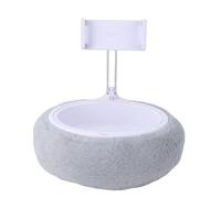 Luocute Support d'oreiller pour Tablette, Support Léger pour Genoux avec Rotatif à 360° et Bol à Collation Amovible pour Liseuse électronique à Onglets de 4 à 13 (Bol Simple Gris Clair (5-8,7