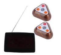 Luocute Système D'appel sans Fil 433.92MHz Cloche D'appel 20 Émetteurs Clés 1 Récepteur IPX4 étanche à l'eau Restaurant Système de Téléavertisseur pour Camion Alimentaire Église Nursery (Prise UE)