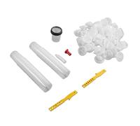 Luocute Système de Gobelet pour Pistolet à Peinture Jetable, Kit de 160 ML avec 50 Doublures et Couvercles, 1 Gobelet Rigide avec Anneau de Retenue, 10 Bouchons, 2 Agitateurs, pour