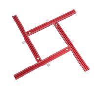 Luocute Système de Rail de Guidage Parallèle, Ensemble de Jonction de Rail de Guidage de Scie sur en Alliage D'aluminium avec Largeur et Profondeur Réglables pour le Travail du