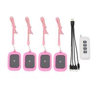 Luocute Système de TéléAvertisseur de Restaurant, Avertisseur Sonore sans Fil avec 99 Canaux, Longue Portée de 800 M, 3 Modes D'alerte, étanche IPX4, pour Camion Alimentaire, café (Pink)