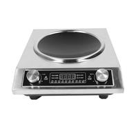Luocute Table de Cuisson à Induction Portable, 3500W Chauffage Rapide Conception Concave Smart Touch Control Panneau Abs en Acier Inoxydable pour la Cuisine à Domicile (Plug UE 220V)