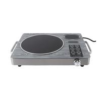 Luocute Table de Cuisson à Induction Portative de 3 500 W, Commande | Plaque Chauffante Infrarouge en Céramique à Brûleur Unique, Minuterie 4h, 26 Vitesses Réglables, pour Camping et Camping-car