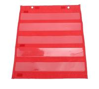 Luocute Tableau de Poche Magnétique, Tableau de Poche Transparent Double Face avec Support Magnétique pour le Vocabulaire, les Mots Qui Riment, les Exercices Mathématiques, les (rouge)