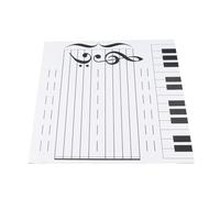 Luocute Tableau Magnétique à Sec pour Leçons de Musique, 70 Aimants | Tableau de lecture de notes Double face pour professeur de piano, fourniture de e musique, conception robuste sans