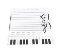 Luocute Tableau Magnétique Effaçable à Sec, Tableau d'enseignement de Notes de Musique Double Face de 4 Mm d'épaisseur, de Musique Effaçable à Sec avec 70 Aimants et Marqueur, pour les Cours de en