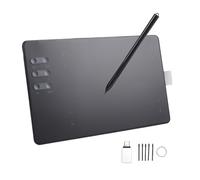 Luocute Tablette de Dessin Graphique, Tablette Graphique de Zone de Dessin de 4,49 X 6,81 Pouces avec 16384 Niveaux de Pression, 6 Touches de Raccourci, Stylet sans Batterie, Compatible (Vendre)
