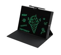 Luocute Tablette D'écriture LCD de 11,5 Pouces avec étui de Protection en Cuir et Stylet sans Batterie, Bloc de Dessin électronique Réutilisable, Planche à Gribouiller pour la Prise de (Black)