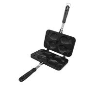 Luocute Taiyaki Moule à Gâteau en Forme de Poisson, Gaufrier Antiadhésif pour la Cuisine Maison avec Double Plaque à Conduction Thermique Rapide, Mini Moule à Dessert Portable en