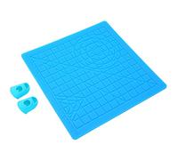 Luocute Tapis de Conception 3D, Tampon de Modèle en Silicone Pliable et Flexible avec Règle d'échelle Claire, Planche à Dessin pour Tapis d'impression 3D avec 2 Capuchons de Doigts, pour les Enfants