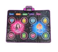 Luocute Tapis de Danse pour Enfants, Tapis de Danse électronique Interactif Lumineux avec Bluetooth et 6 Boutons, Mode Double Joueur, de Jeu Familial pour Filles et Garçons de 3 4